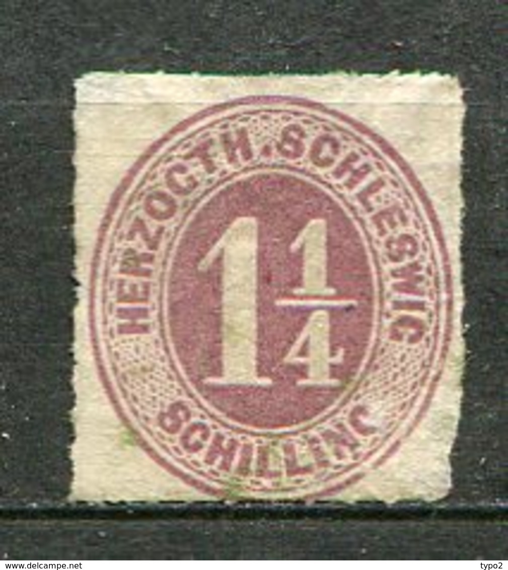 SCHLE - Yv. N° 20 Mi N°14   (o)  1 1/4 S  Lilas  Sclleswig Cote  30 Euro BE R   2 Scans - Schleswig-Holstein