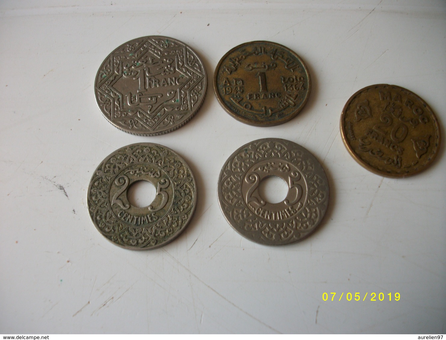 Lot De 5 Pièces Empire Chérifien - Lots & Kiloware - Coins