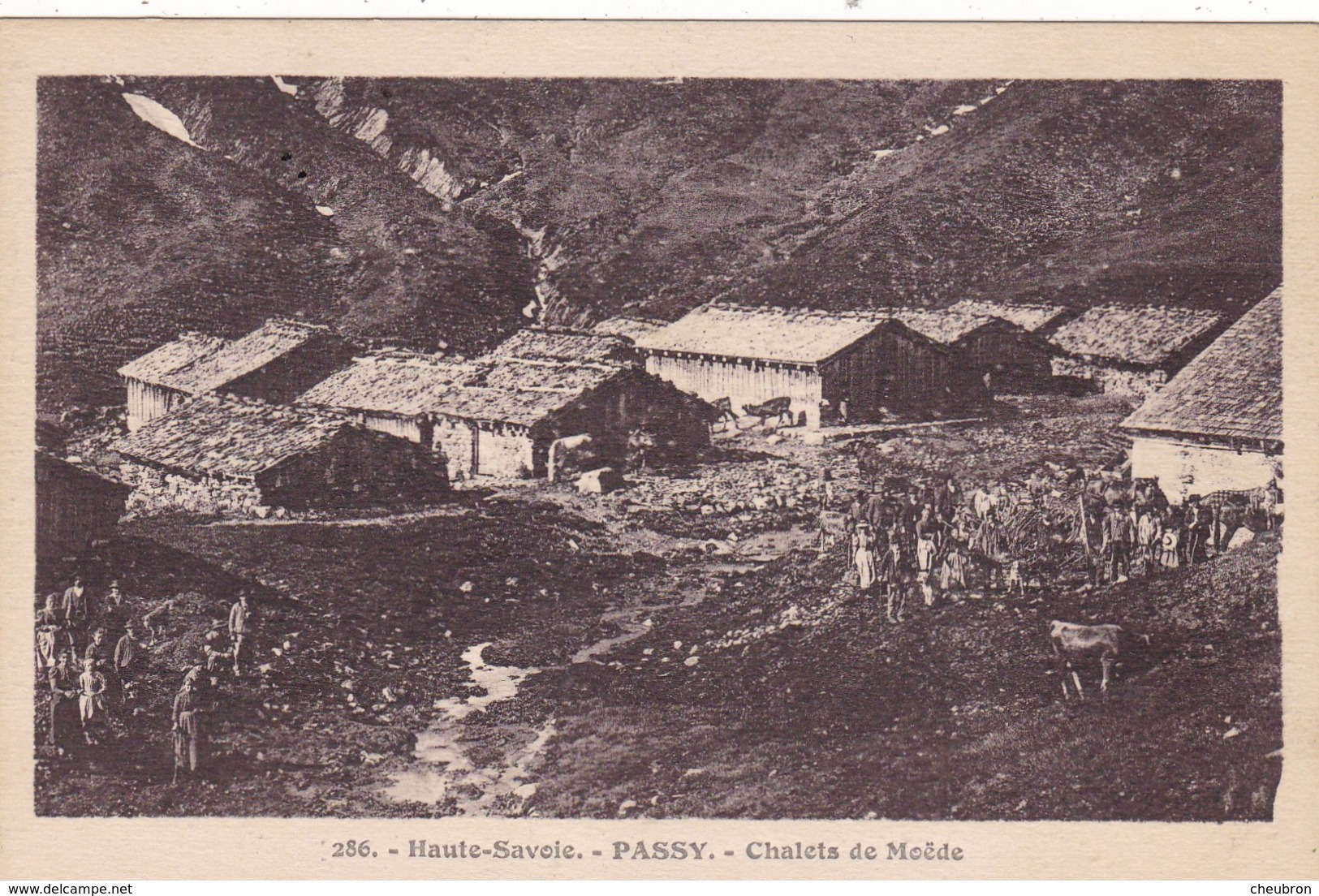 74. PASSY. CPA SÉPIA. CHALETS DE MÖEDE - Passy