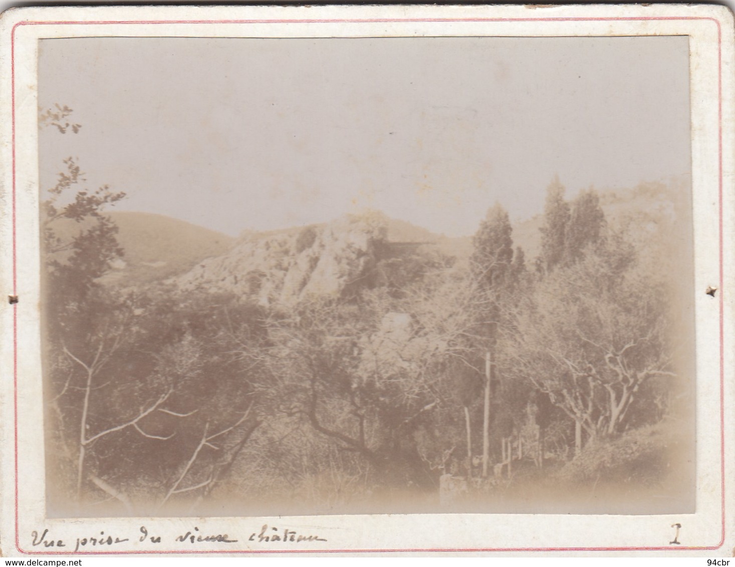 (PHOTO   ORIGINALE Fin 19eme Debut 20 Eme  9x12 Sur Support Carton)  Vue D Hyeres - Anciennes (Av. 1900)