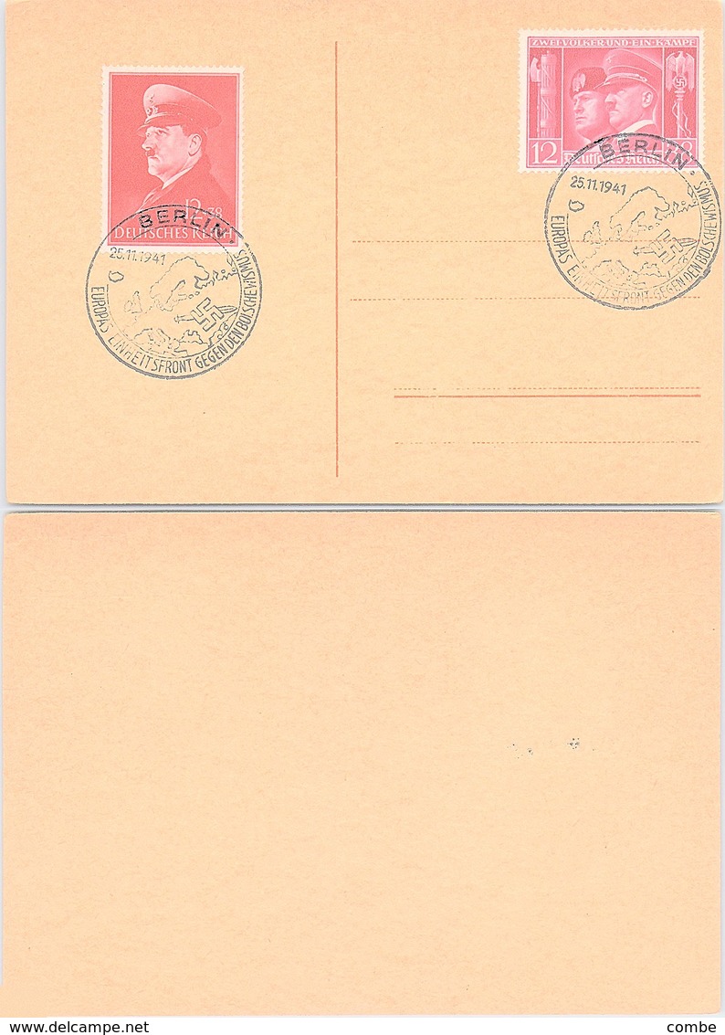 POSTKARTE 1941 BERLIN  772 + 763 - Briefe U. Dokumente