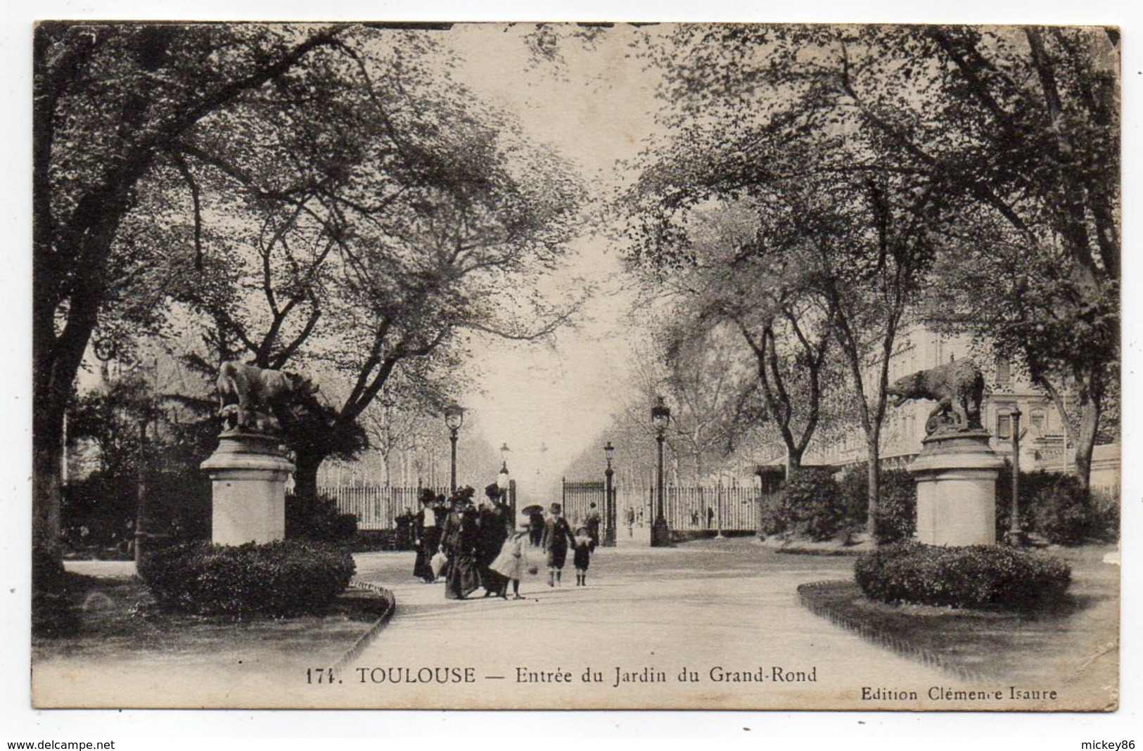 TOULOUSE-- Entrée Du Jardin Du Grand Rond (animée)...........à  Saisir - Toulouse