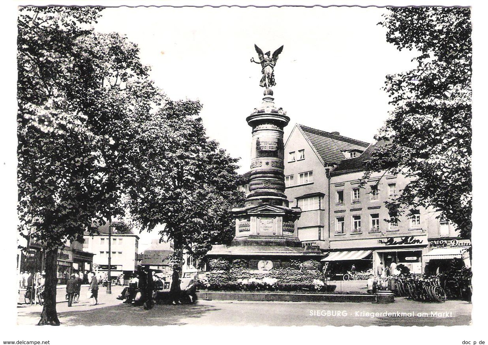 Deutschland - Siegburg - Kriegerdenkmal Am Markt - Geschäfte - Alte Ansicht - Siegburg