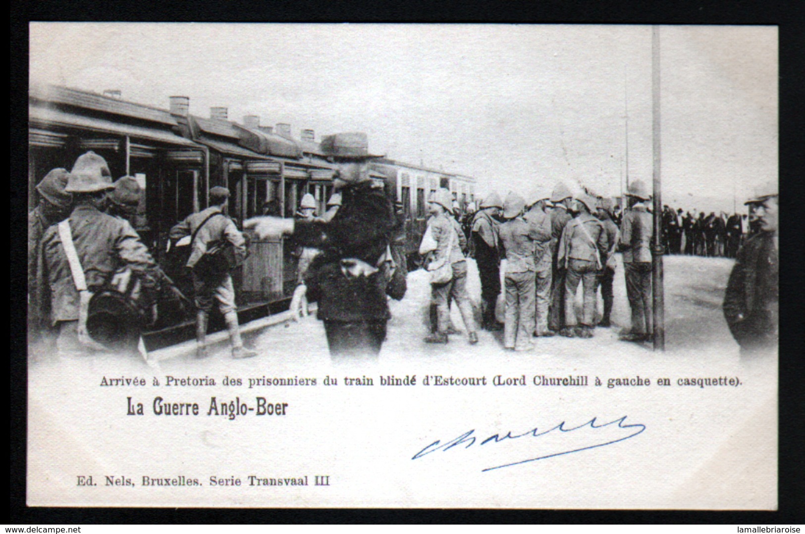 La Guerre Anglo-Boer, Arrivee A Pretoria Des Prisonniers Du Train Blindé D'Estcourt ( Lord Churchill à Gauche En Casquet - Sudáfrica