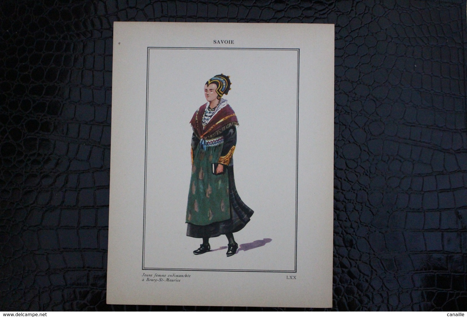 DH / For-18x23,5 Cm. Costumes Régionaux Par P. L. De GIAFFERRI-[73] Savoie. Jeune Femme Endimanchée à  Bourg-St-Maurice - Kostums