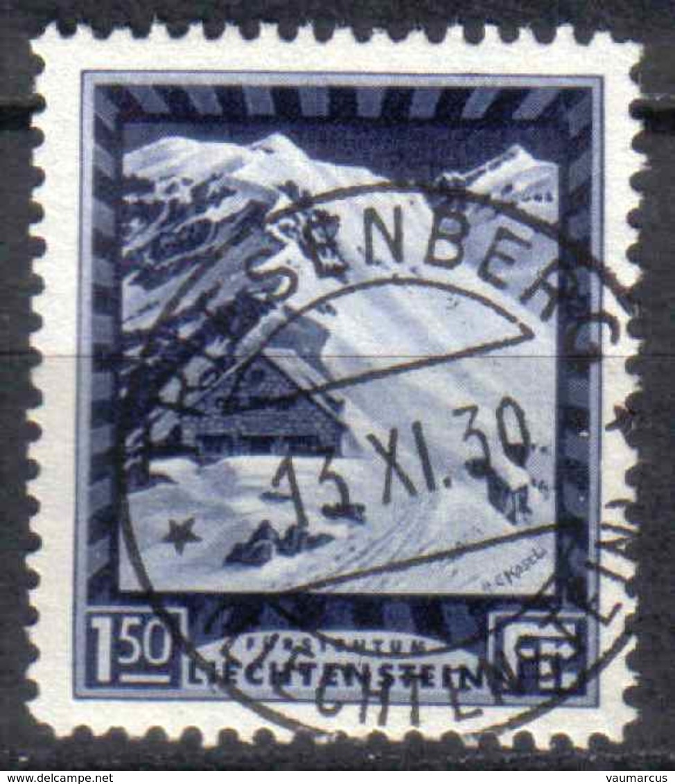 Zu  96B / Mi 106B / YT 106 Dentelé 11½ Obl. TRIESENBERG 13.11.30 LUXE LBK 2012 100,- € Voir Description - Used Stamps