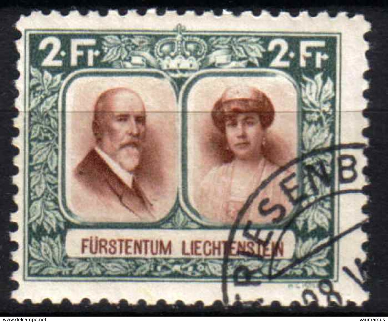 Zu  97A / Mi 107A / YT 107 Dentelé 10½ Obl. TRIESENBERG LBK 2012 200,- € Voir Description - Used Stamps