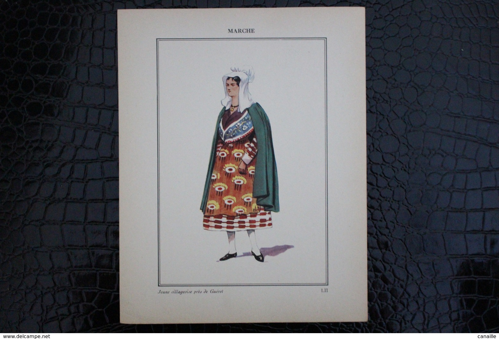 DH / For-18x23,5 Cm. Costumes Régionaux Par P. L. De GIAFFERRI -  [23] Creuse  Guéret, Jeune Villageoise Près De Guéret - Costumes