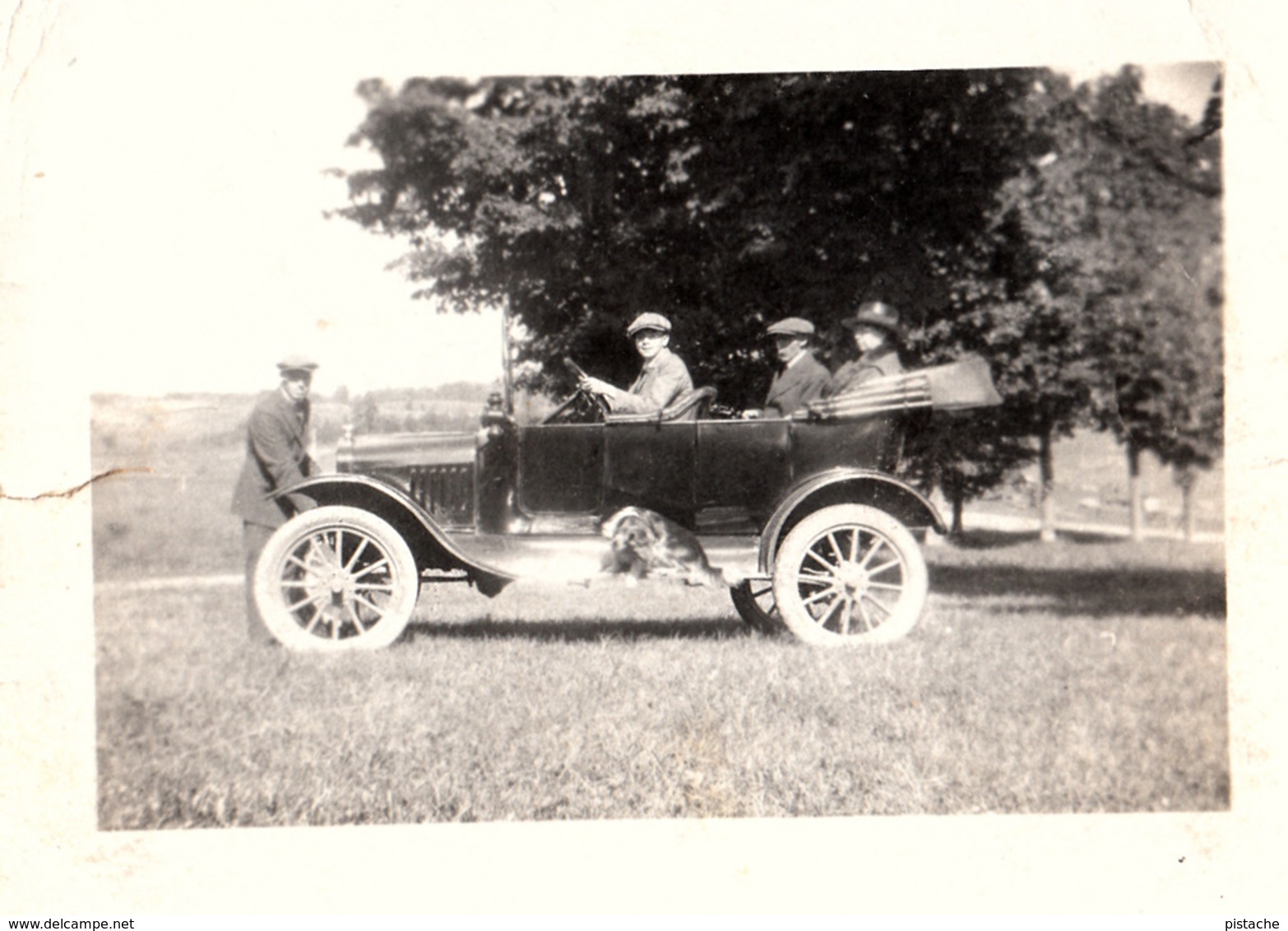 Real Photo Véritable - Old Antique Car - Voiture Ancienne - Early American Automobile - Size 3 1/2 X 2 1/2 - Animation - Automobiles