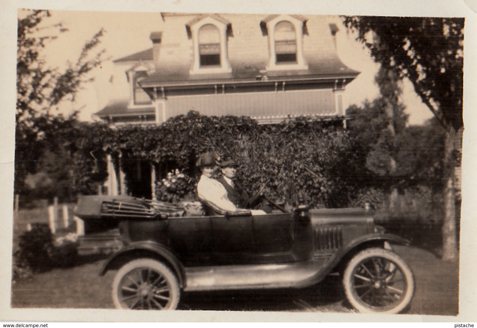 Real Photo Véritable - Old Antique Car - Voiture Ancienne - Early American Automobile - Size 3 1/2 X 2 1/2 - Animation - Cars