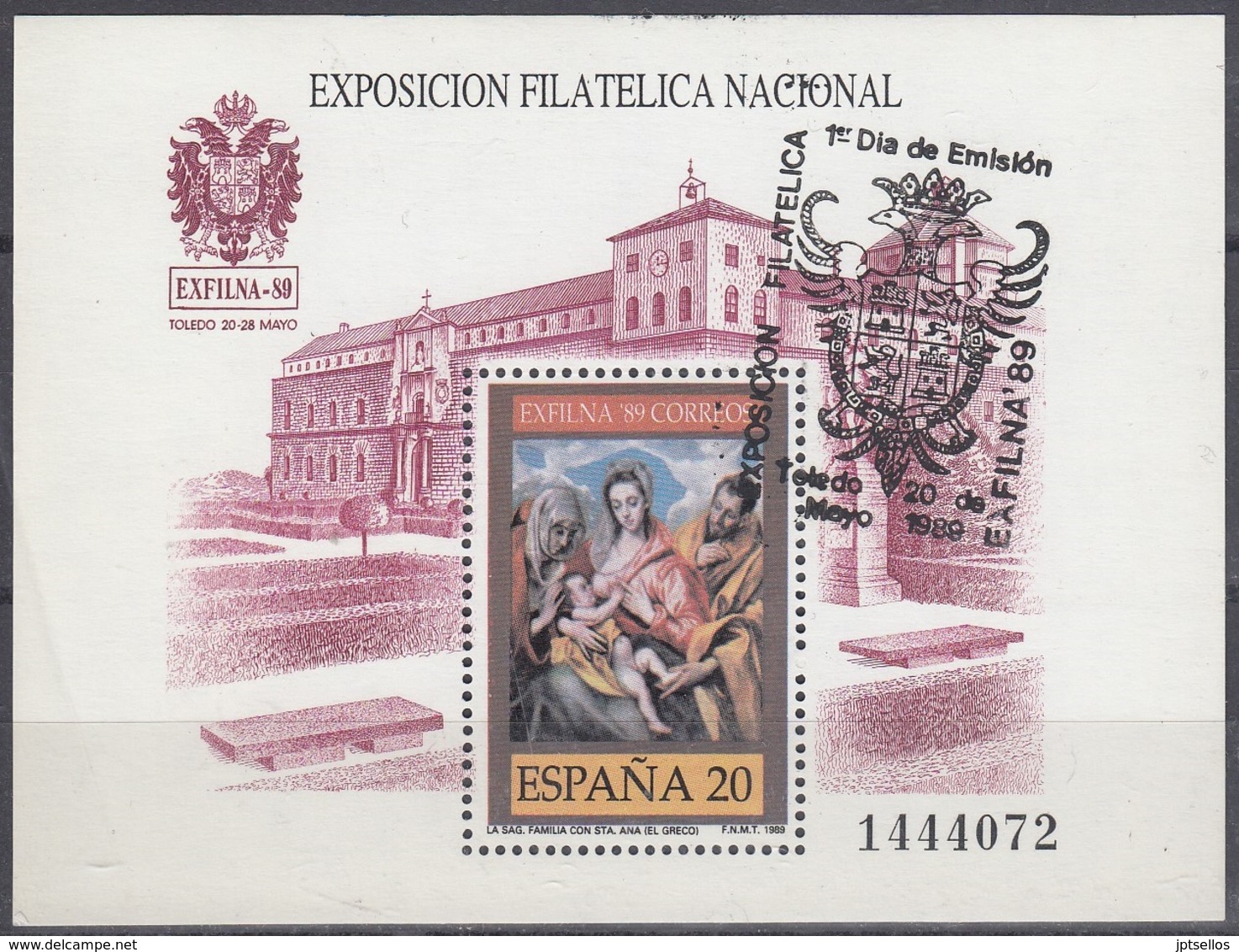 ESPAÑA 1989 Nº HB-3012 USADO 1º DIA - Used Stamps