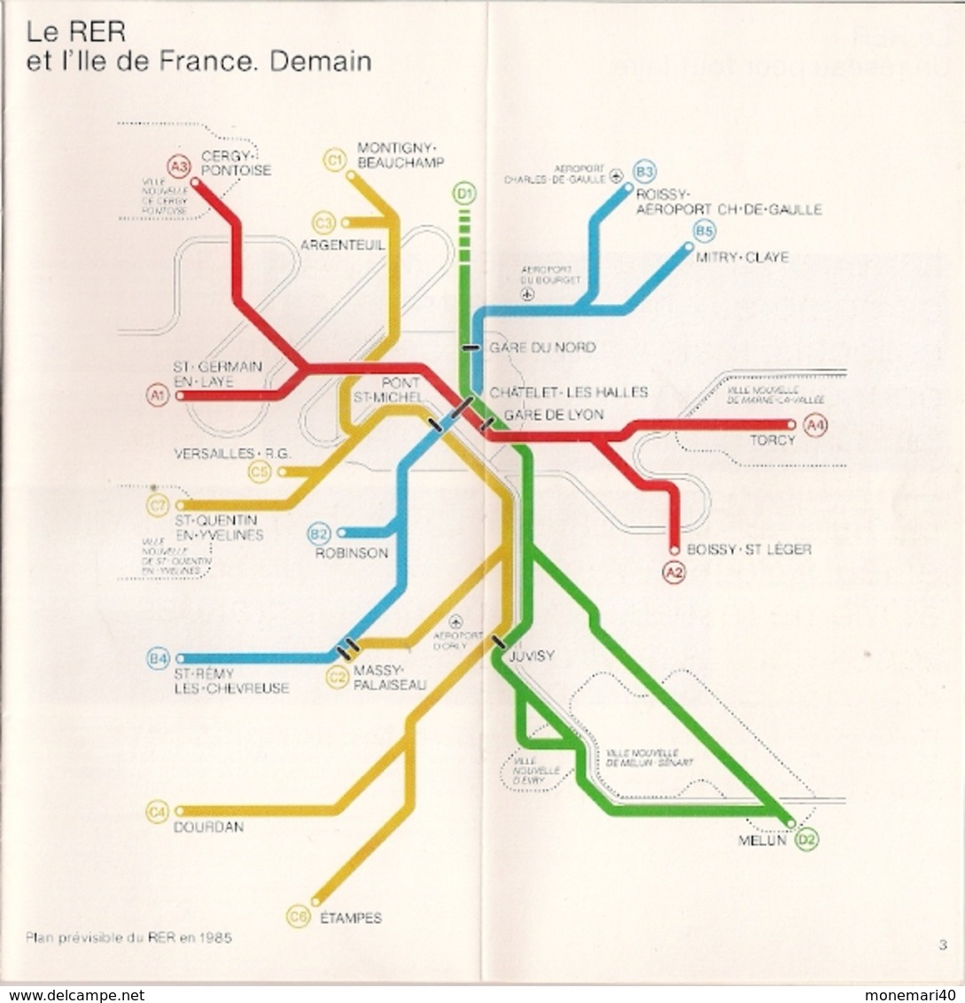 FRANCE - RER - GUIDE PRATIQUE -RATP (1977) - Europe