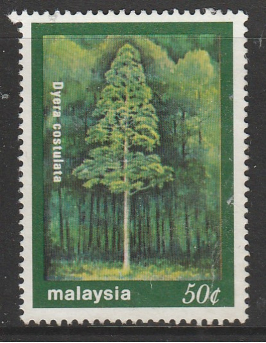 Malaysia 1981 Trees 50 C Multicoloured SW 232 O Used - Malaysia (1964-...)