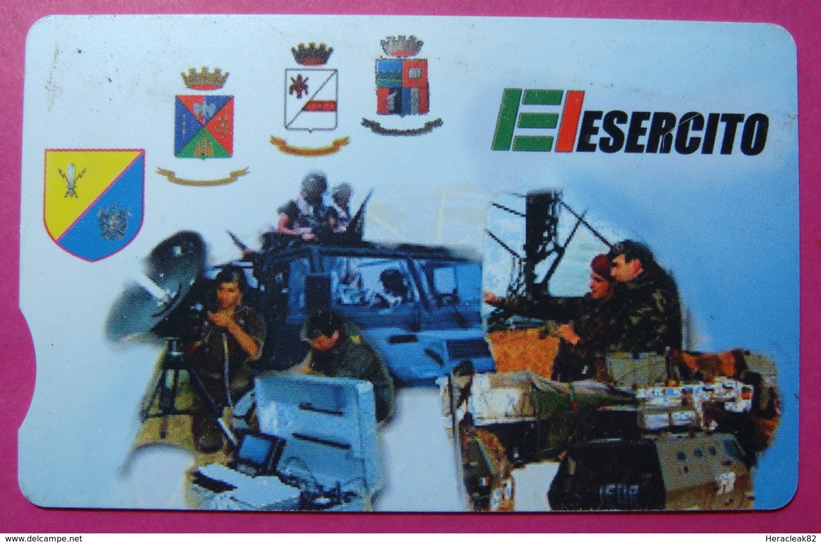 Serie 00085-24, Italian Army In Kosovo Chip Phone CARD 10 Euro Used Operator TELECOM ITALIA *Tank, Soldiers, Satellite* - Kosovo