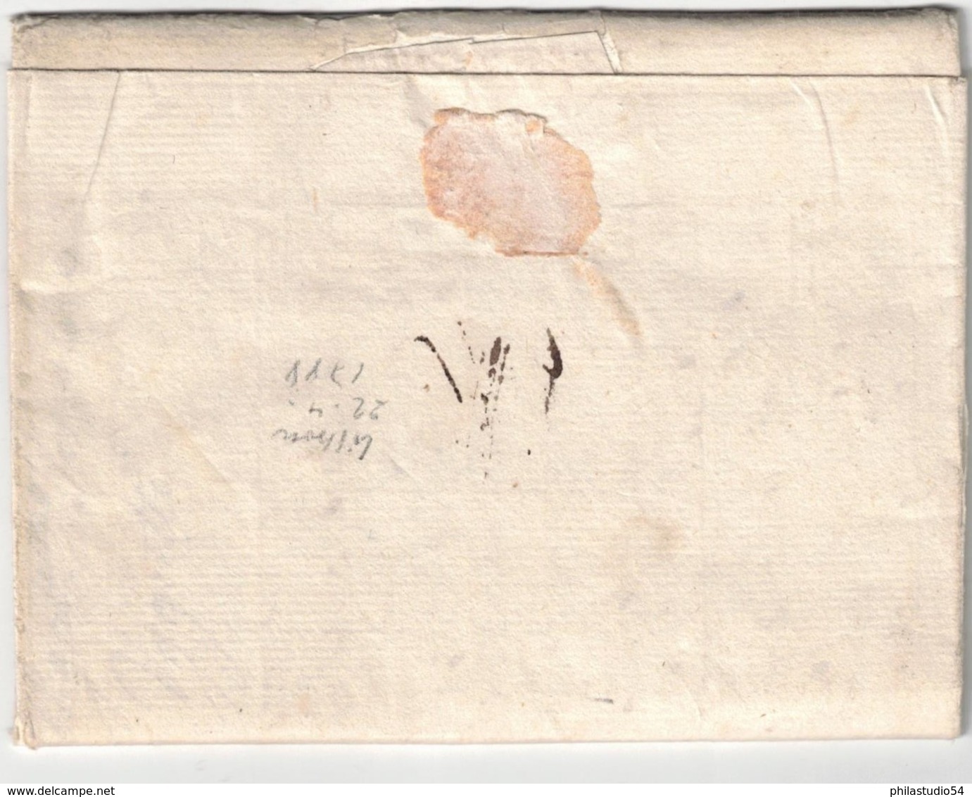 1788, Folded Letter With Full Content From LISBOA With Transit "D'` ESPAGNE" To France - ...-1853 Voorfilatelie