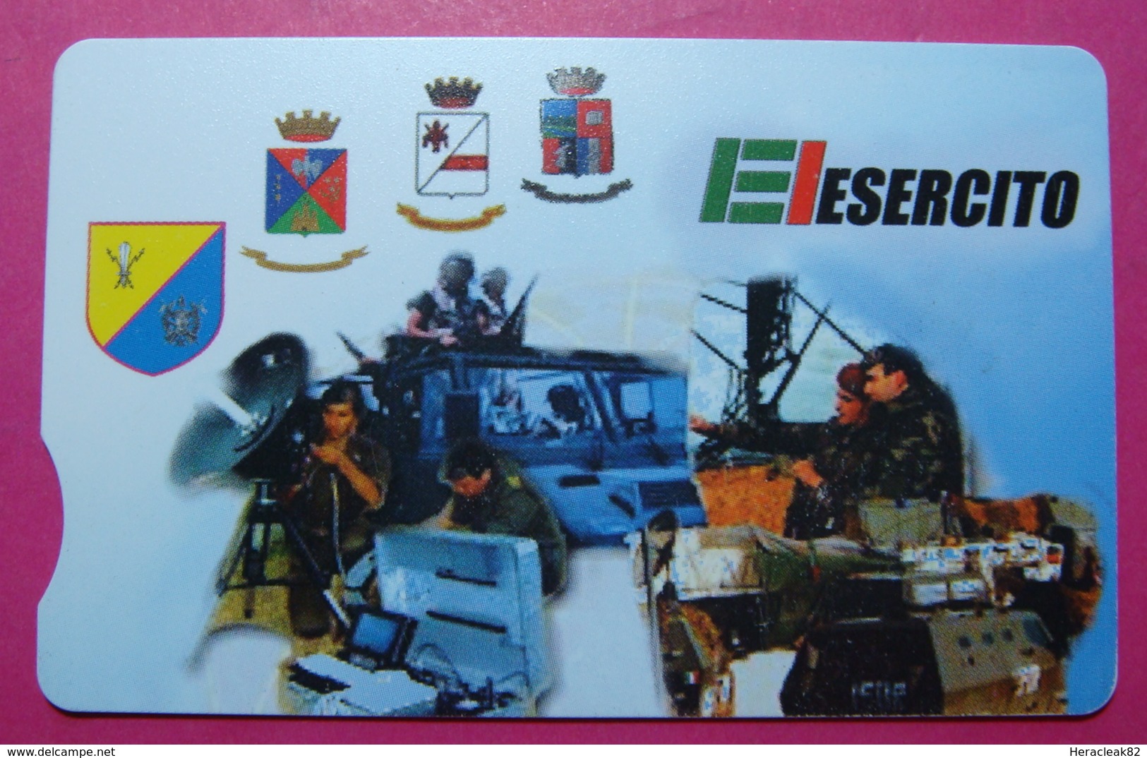 Serie 00085-29, Italian Army In Kosovo Chip Phone CARD 10 Euro Used Operator TELECOM ITALIA *Tank, Soldiers, Satellite* - Kosovo
