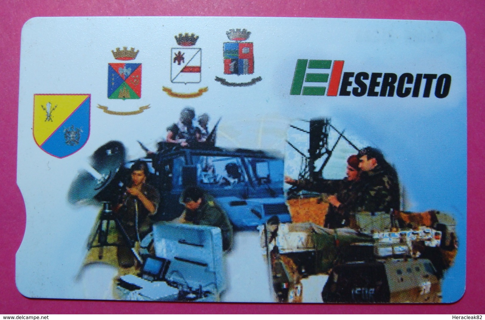Serie 00085-31, Italian Army In Kosovo Chip Phone CARD 10 Euro Used Operator TELECOM ITALIA *Tank, Soldiers, Satellite* - Kosovo