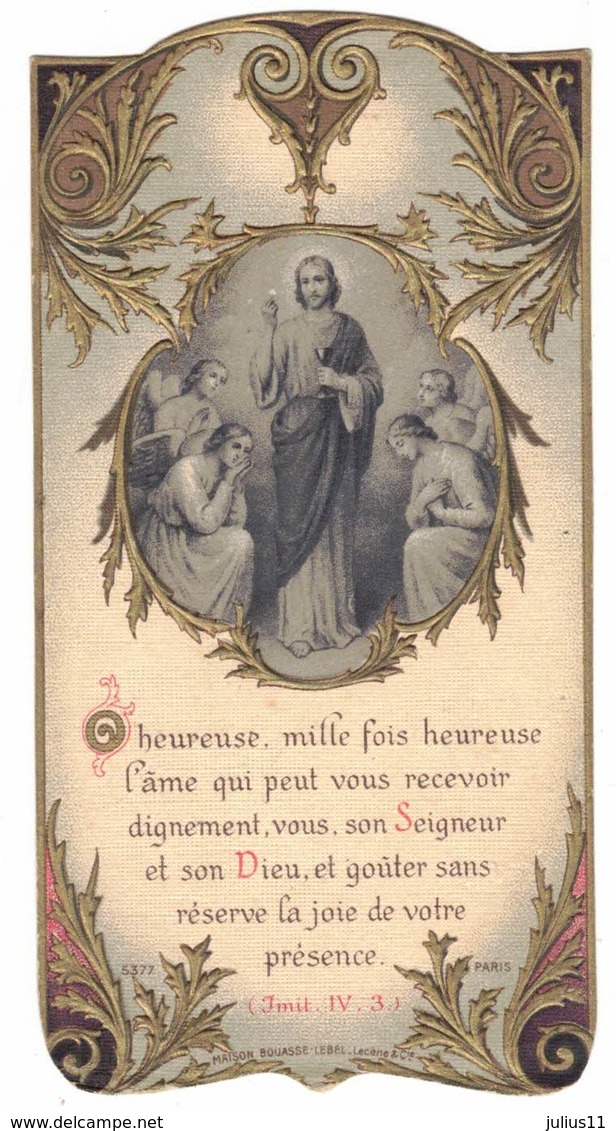 SIGEAN SOUVENIR BOUASSE GAUFRE BONNET HEUREUSE MILLE FOIS IMAGE PIEUSE RELIGIEUSE  HOLY CARD SANTINI HEILIG PRENTJE - Images Religieuses