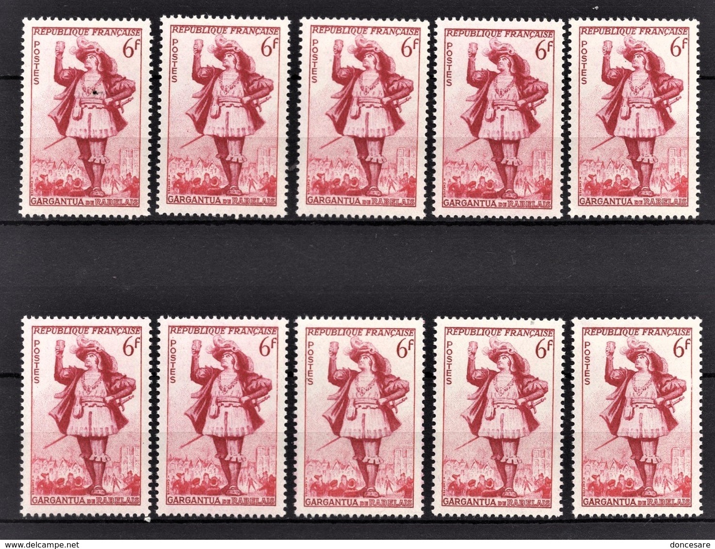 FRANCE 1953 - LOT 10 TP /  Y.T. N° 943 - NEUFS** - Unused Stamps