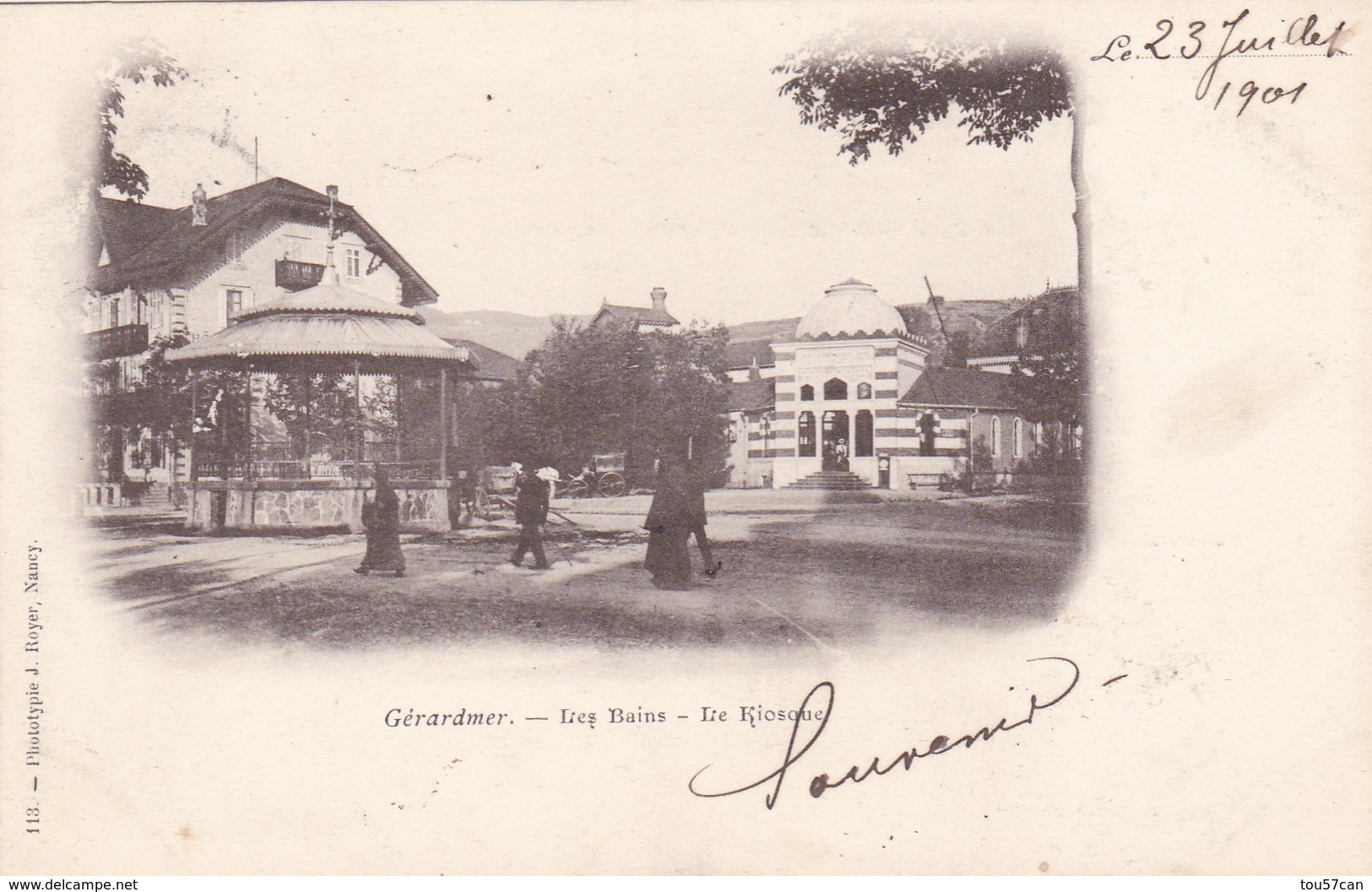 GERARDMER - VOSGES - (88)  - PEU COURANTE CPA PRÉCURSEUR ANIMÉE DE 1901. - Saint Die