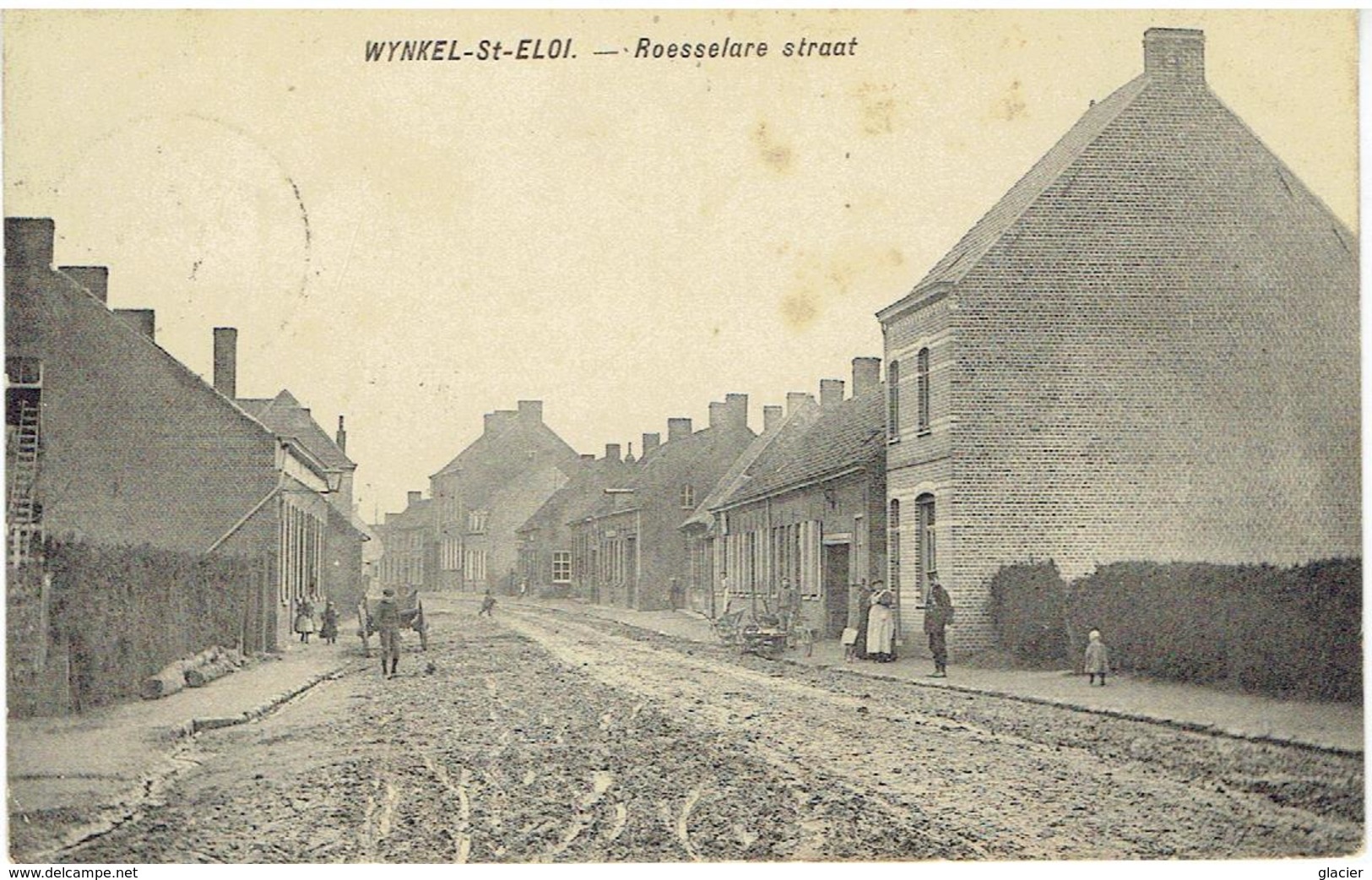 WYNKEL-St-ELOI - St Eloois Winkel - Roesselare Straat - Uitg. Ve Rousseau-L'ainez N° 1157 - Ledegem