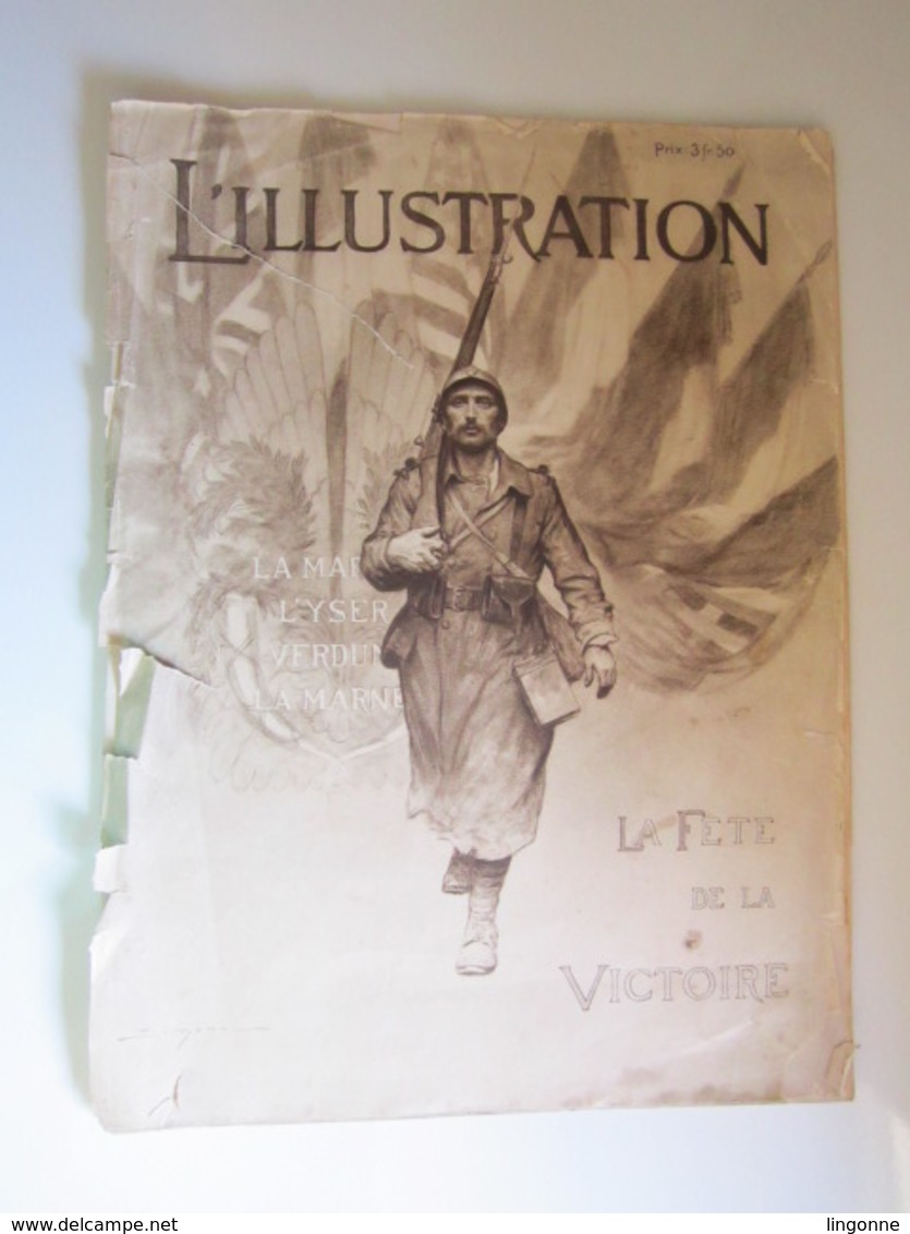 14-18 L’ILLUSTRATION « La Fête De La Victoire » N°3985-3986 - 19-26 Juillet 1919 - Grand Format Spécial (abimé) - L'Illustration