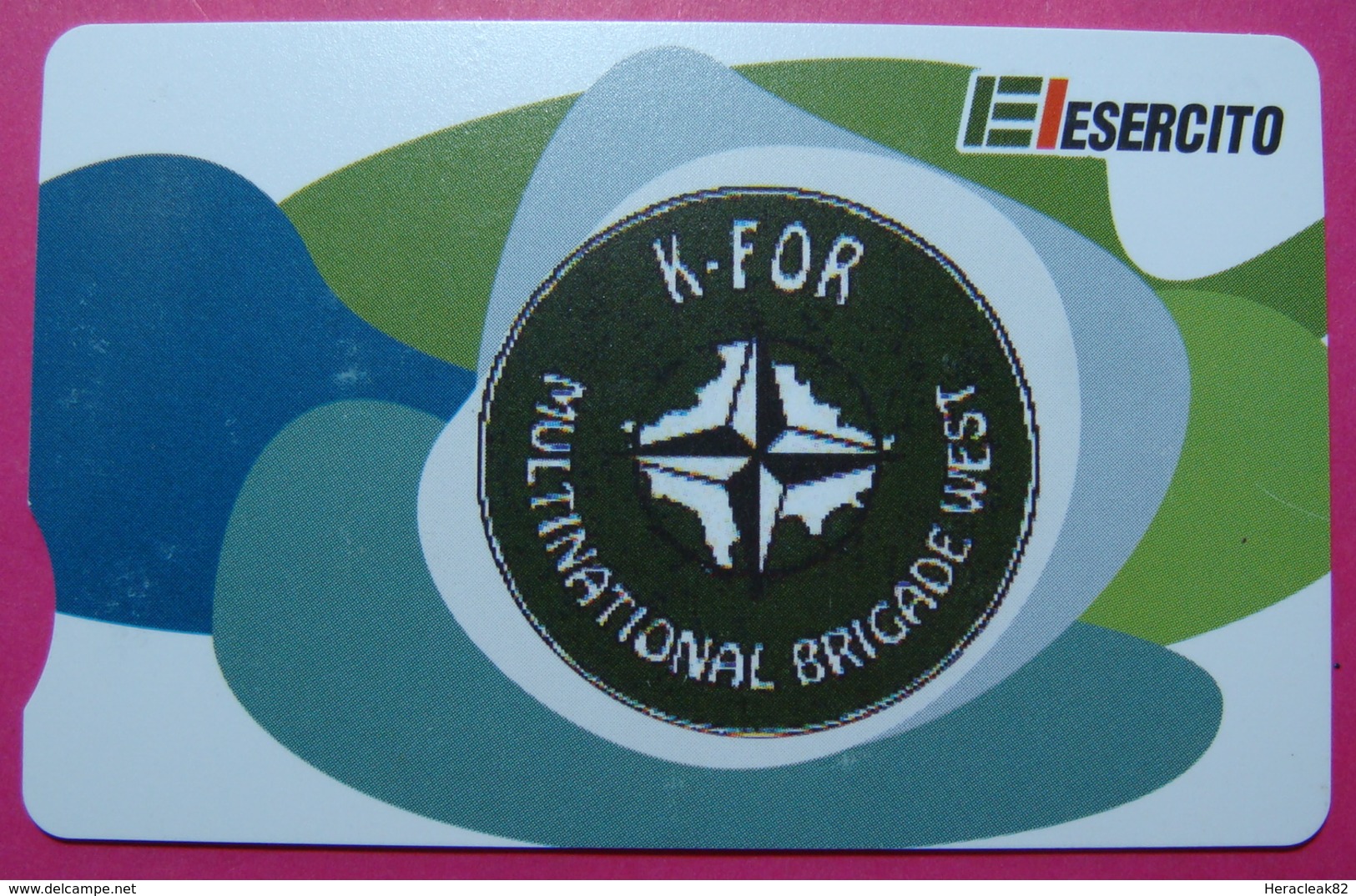 Serie 00094-60..., Italian Army In Kosovo Chip Phone CARD 10 Euro Used Operator TELECOM ITALIA *M. B. WEST KFOR* - Kosovo