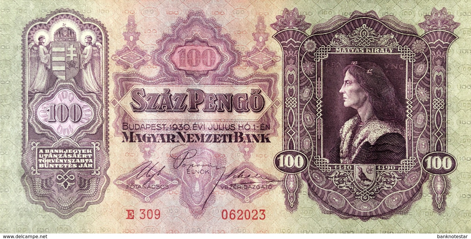 Hungary 100 Pengö, P-98 (1.7.1930) - UNC - Ungarn