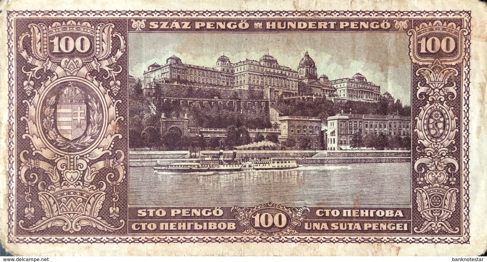 Hungary 100 Pengö, P-111 (5.4.1945) - Very Good - Ungheria