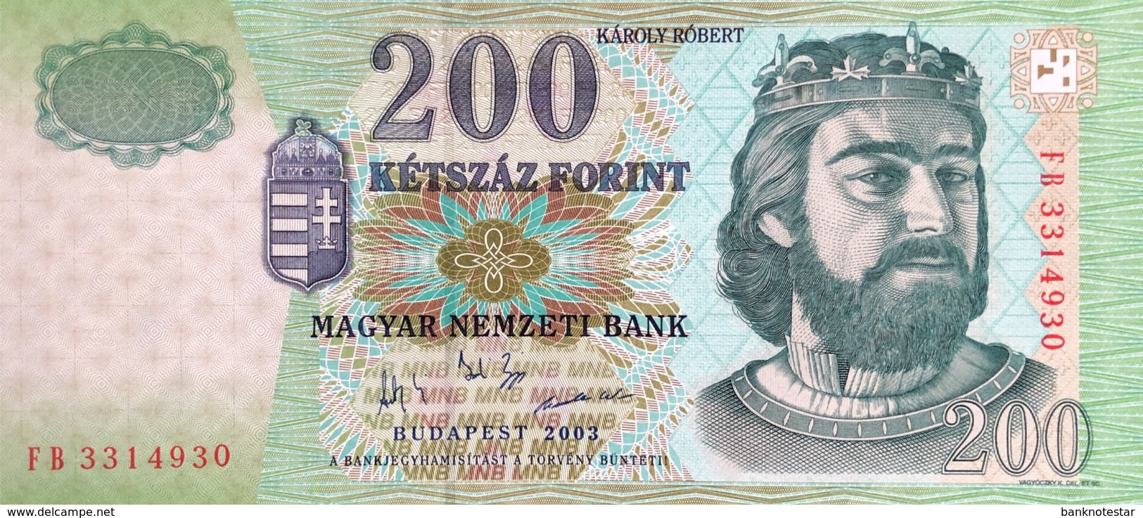 Hungary 200 Fiorint, P-187c (2003) - UNC - Ungarn