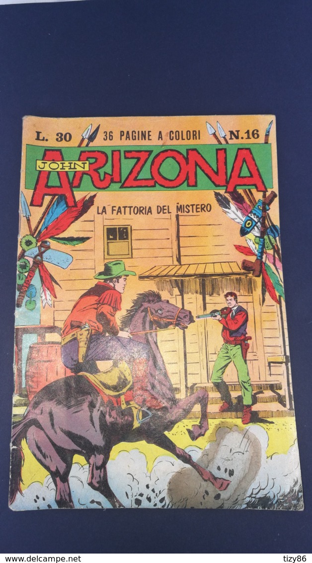 Fumetto John Arizona N°16 L. 30 - Originale - - Autres & Non Classés