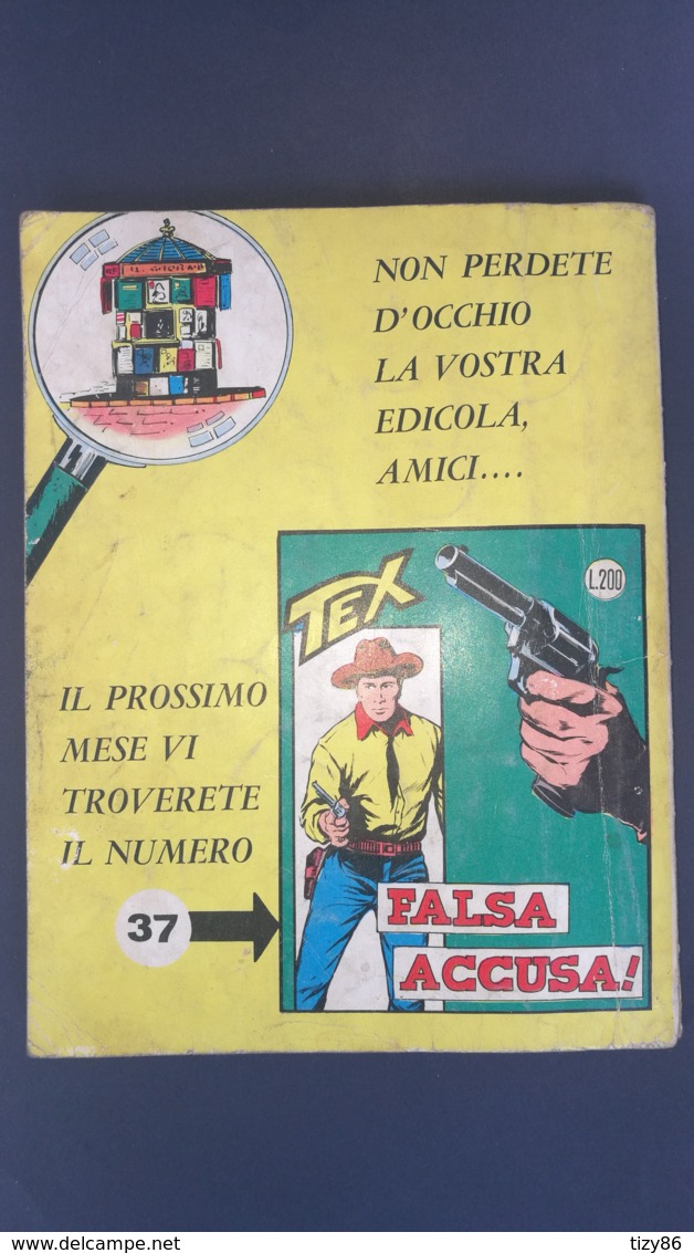 Fumetto Tex Willer, Il Villaggio Fantasma - 1962 - N° 36 L. 200 - Tex