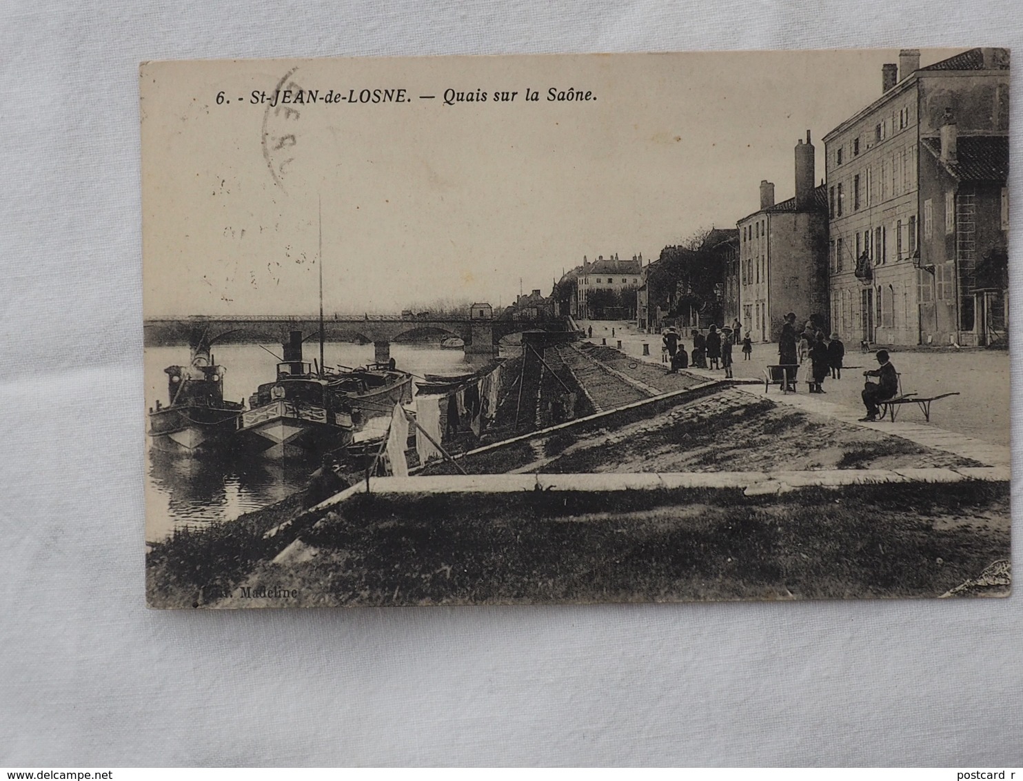 France St-Jean-de-Losne Quais Sur La Saone Stamp 1932    A 198 - Lyon 1