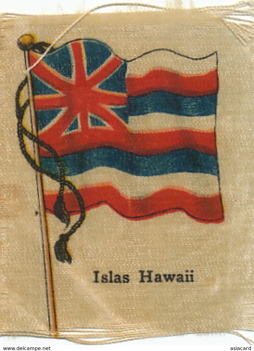 Silk Flag Of Hawaii    Drapeau En Soie Hawaii - Autres & Non Classés