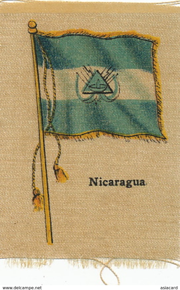 Silk Flag Of Nicaragua   Drapeau En Soie - Nicaragua