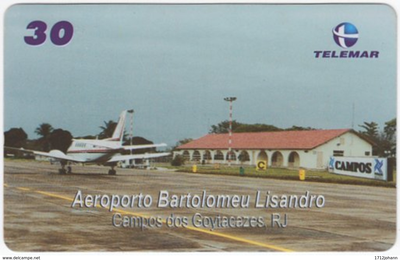 BRASIL I-750 Magnetic Telemar - Traffic, Airplane - Used - Brazil