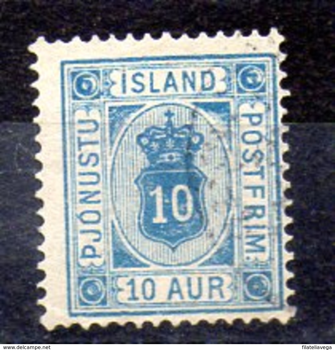 Sello De Islandia Servicio N ºYvert 6A O Valor Catálogo 13.5€ - Oficiales