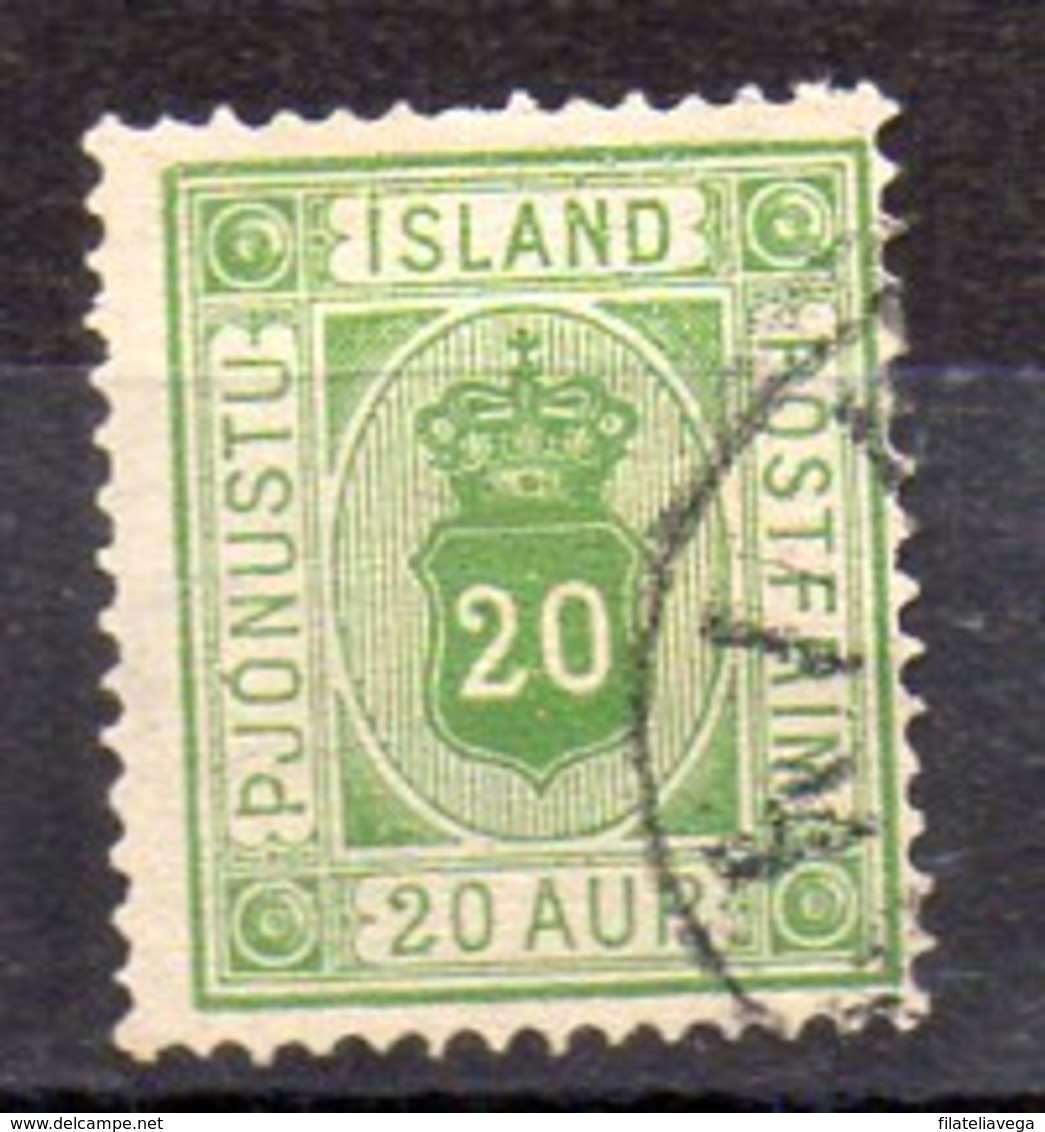 Sello De Islandia Servicio N ºYvert 8A O  Valor Catálogo 35.0€ - Dienstzegels