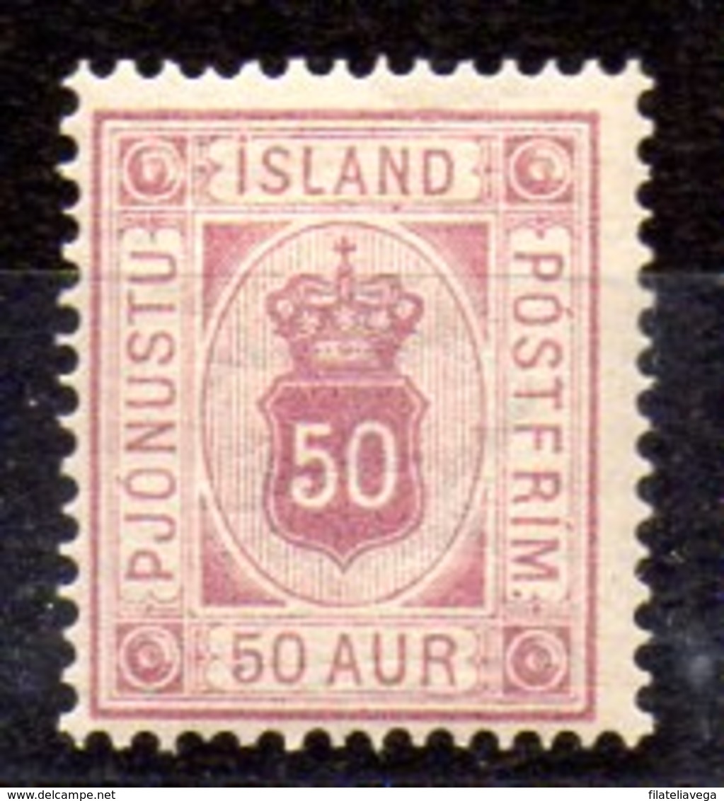 Sello De Islandia Servicio N ºYvert 9A **  Valor Catálogo 95.0€ - Oficiales