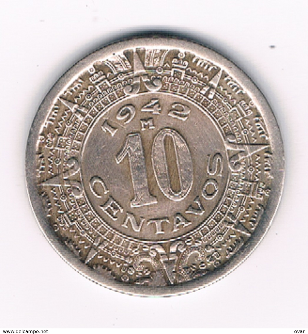 10 CENTAVOS  1942 MEXICO /5429/ - Mexique