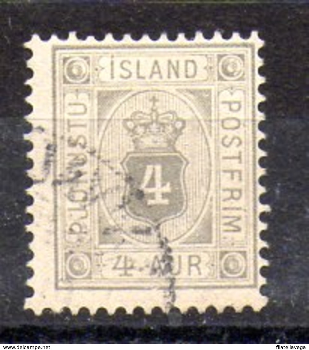 Sello De Islandia Servicio N ºYvert 4B O  Valor Catálogo 35.0€ - Servizio