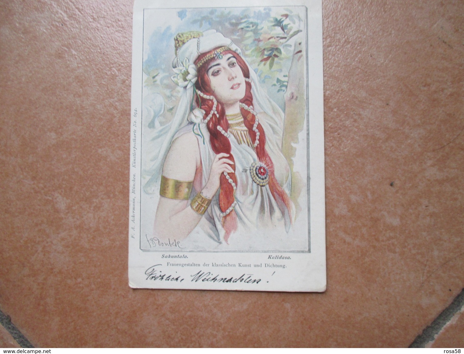 1902 SAkuntala Kalidasa Frauengestalten Klassichen Kunst Und  Dichtung - Pubblicitari