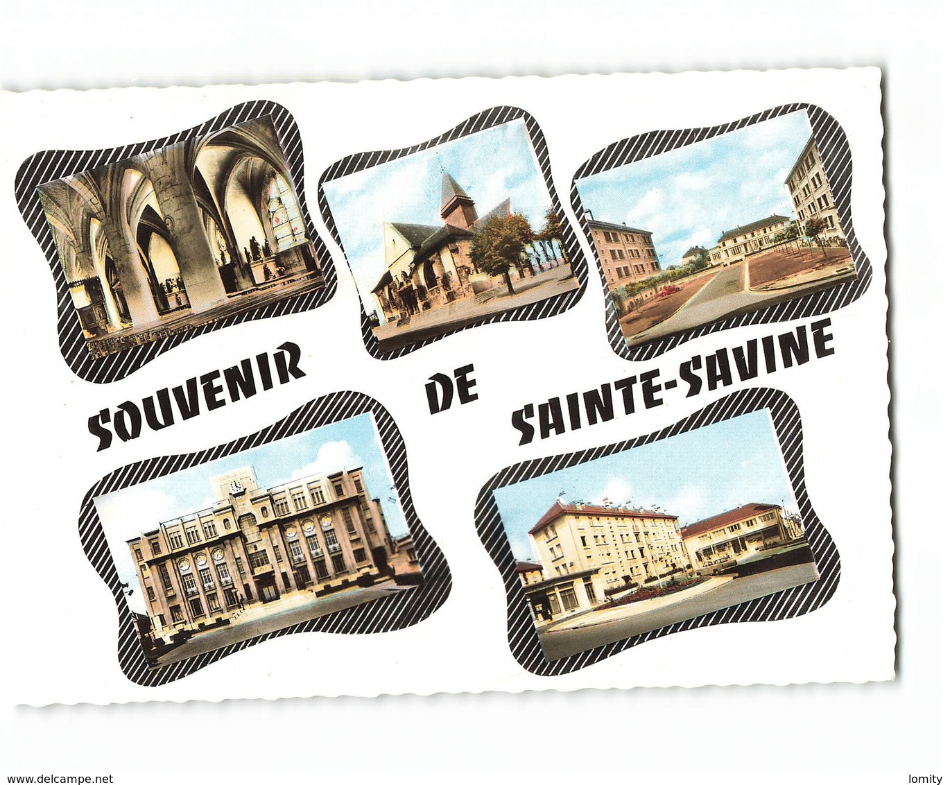 10 Sainte Savine Souvenir Carte 5 Vues CPSM GF Edit Estel N°52921 Photo - Autres & Non Classés