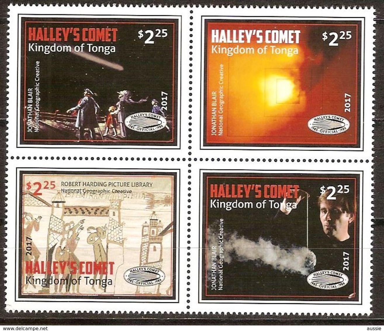 Tonga 2017 Micheln° 2151-2154 ***  MNH  Halley 's Comet - Tonga (1970-...)