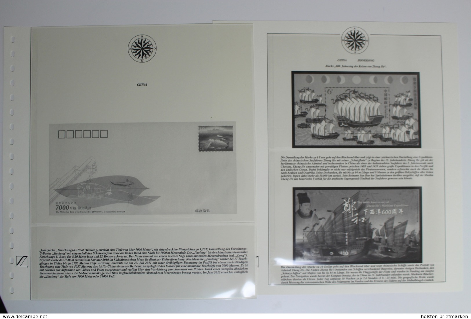 Lindner T Motiv-Vordruckblätter Schiffe, 40 Blätter ab Caicos-Inseln