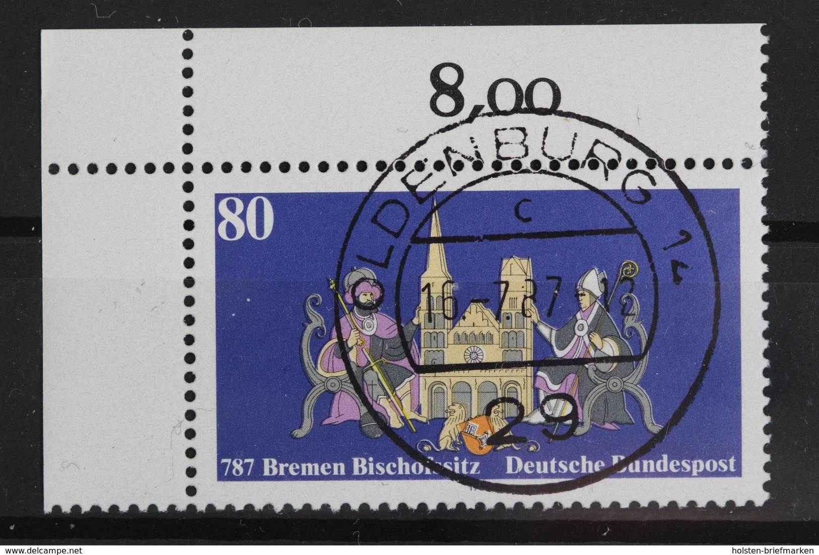 Deutschland (BRD), MiNr. 1329, Ecke Li. Oben, EST - Gebraucht