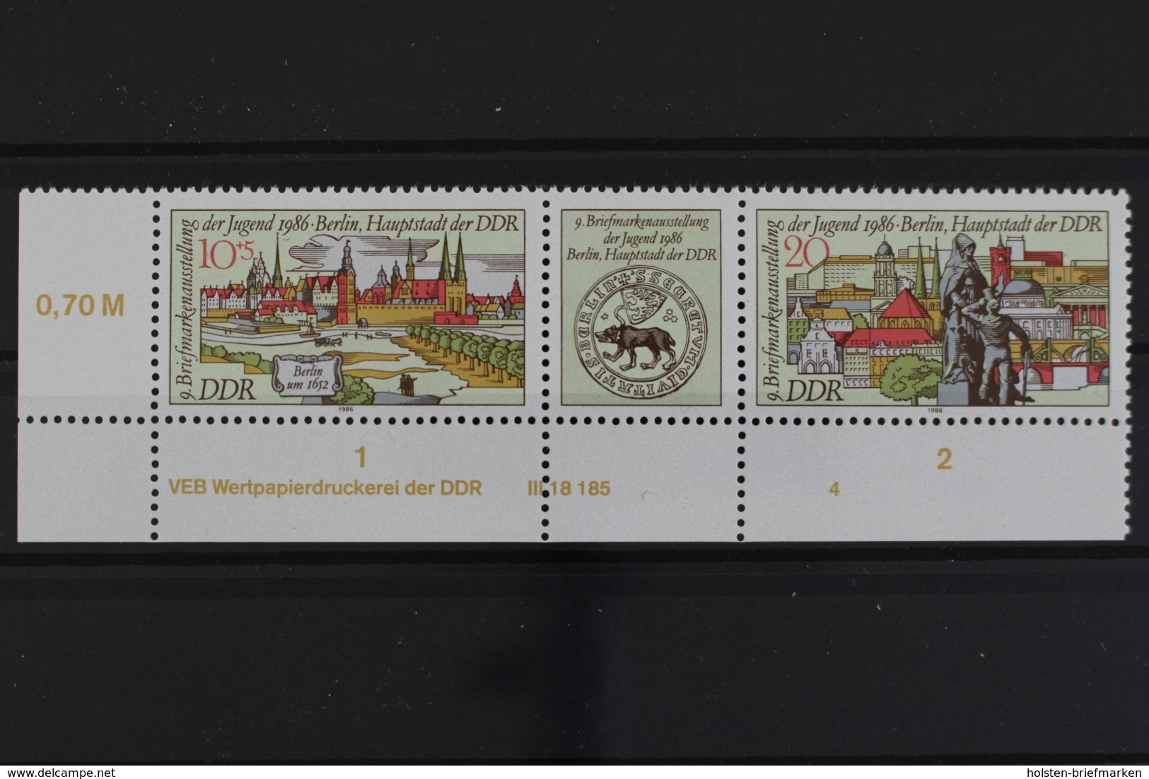 DDR, MiNr. 3030-3031 Zd, Ecke Li. Unten, DV 4, Postfrisch / MNH - Ungebraucht