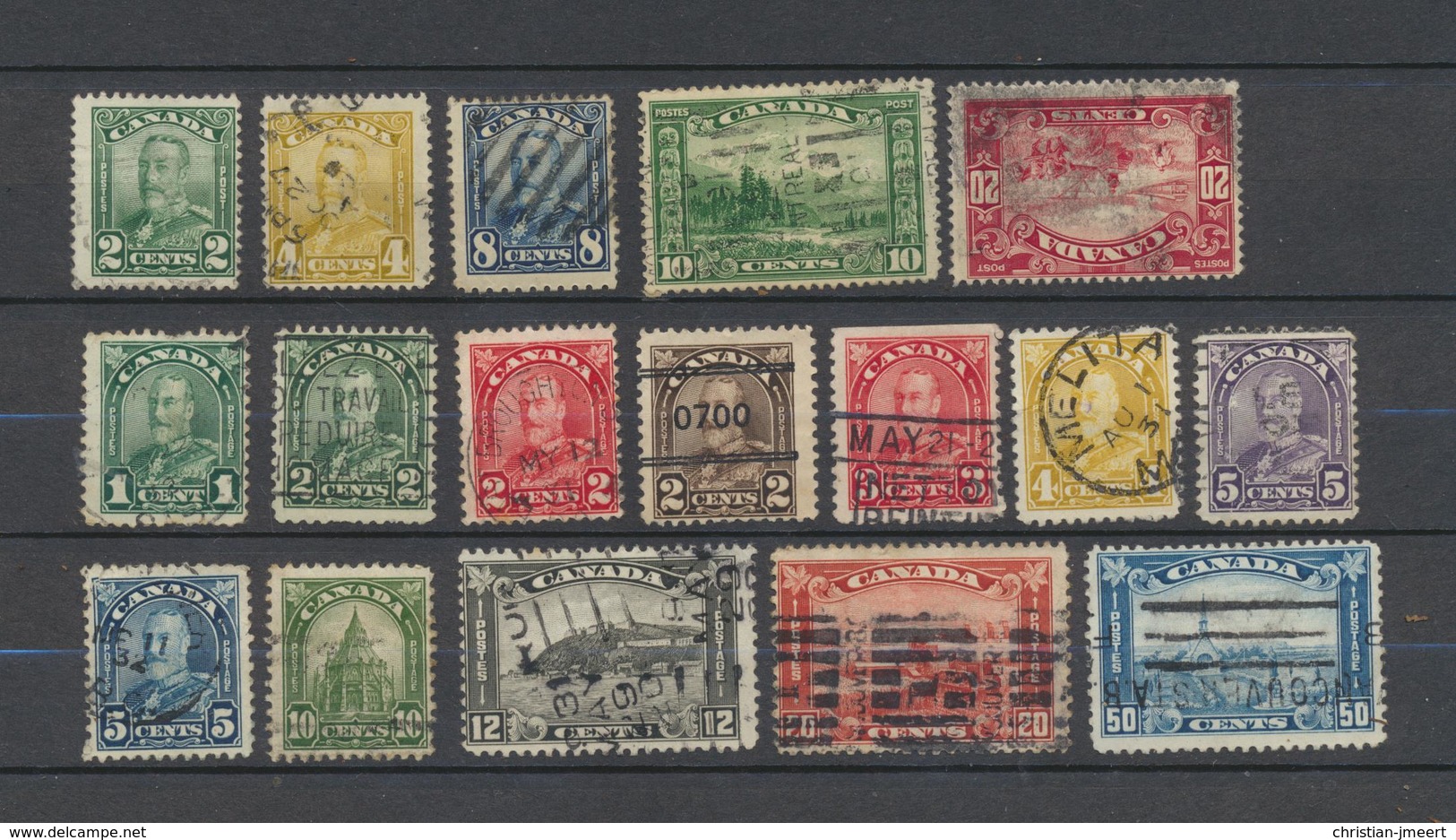 collection CANADA - Early to 1940 - High-Value - not thinned - not damaged - 108 v.- free registred mail