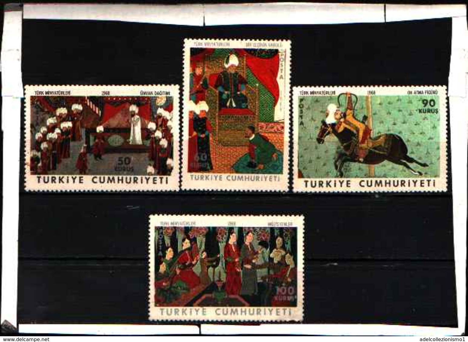 5913BIS ) TURCHIA-TURKEY 1968 Miniature Turche 1855-58 -MNH** - Nuevos