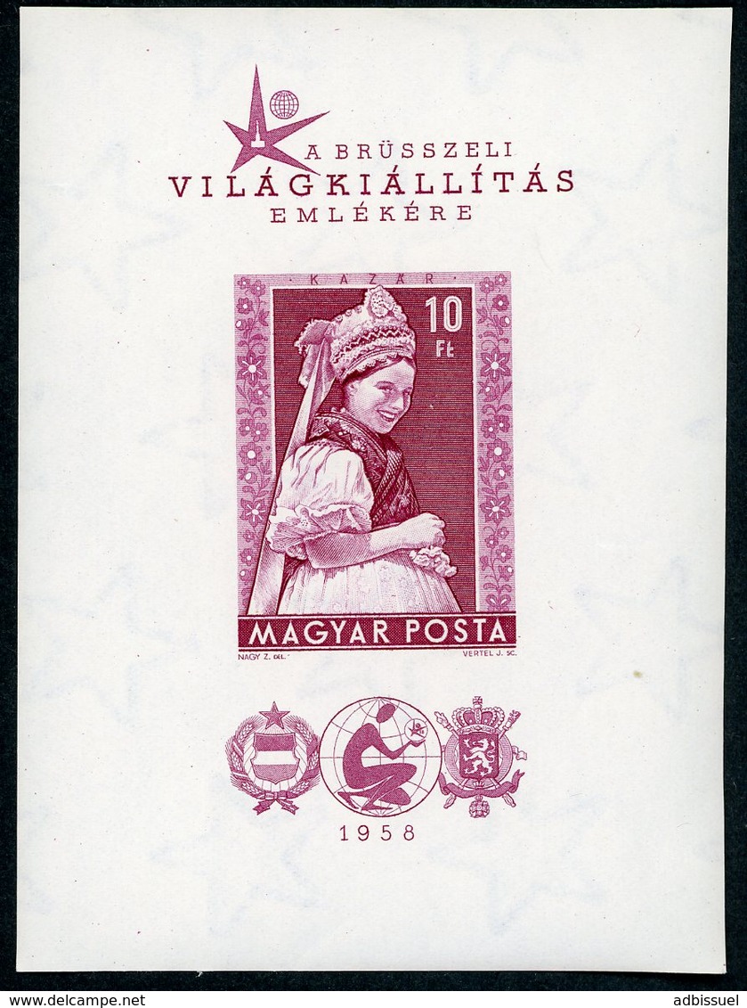 1958 Hungary / Magyar / Hongrie. Block BF N° 33 Imperforated ( Non Dentelé ) / ** MNH / Catalog Price (cote) 90 € - Blocchi & Foglietti